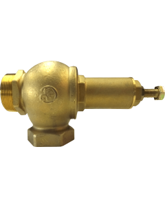 VÁLVULA ALIVIO DE PRESIÓN DE LATÓN 2'' ROSC MACHO X ROSC HEMBRA