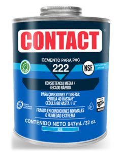 PEGAMENTO PVC 222 1 LT. AZUL (Z-22204)