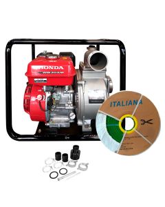 WB30 3’’ C/HONDA GX160 5.5HP + MANGUERA LAYFLAT GREEN 3B 3’’ 2-6BAR 30PSI 100M/ROLLO