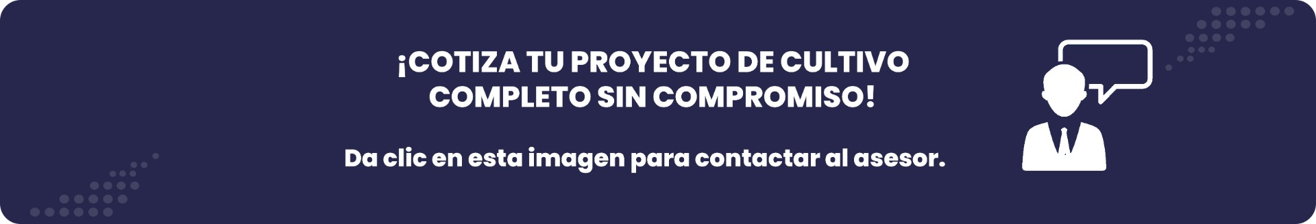 Cotiza tu proyecto de cultivo ¡Ahora!